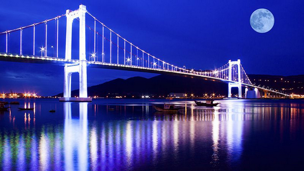 Hình ảnh cầu sông Hàn đẹp huyền ảo