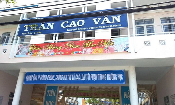 Trường tiểu học trên đường Đường Trần Cao Vân Thanh Khê Đà Nẵng 