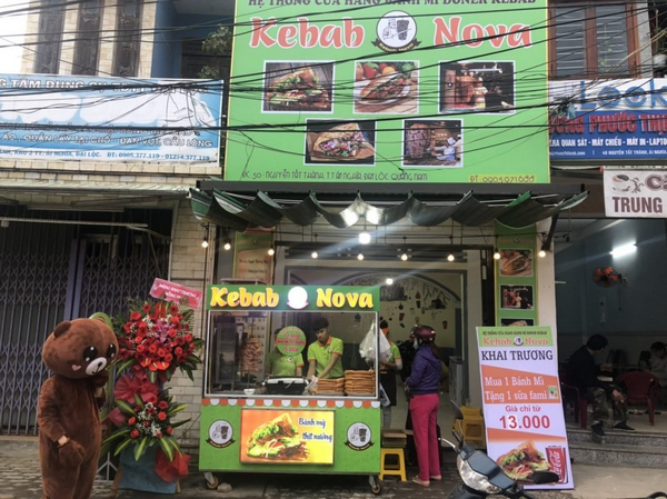 Hệ Thống Kebab Novamowr cửa cả ngày phục vụ thực khách 
