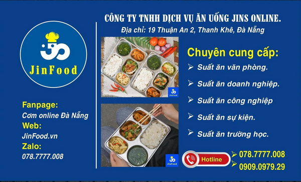 JinFood Đà Nẵng là một quán cơm văn phòng nổi tiếng với dịch vụ giao hàng nhanh chóng và chất lượng