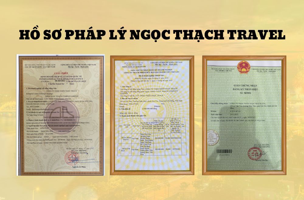 Hồ sơ pháp lý đầy đủ của NGỌC THẠCH TRAVEL