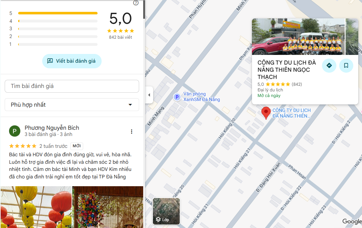 NGỌC THẠCH TRAVEL trên Google Maps
