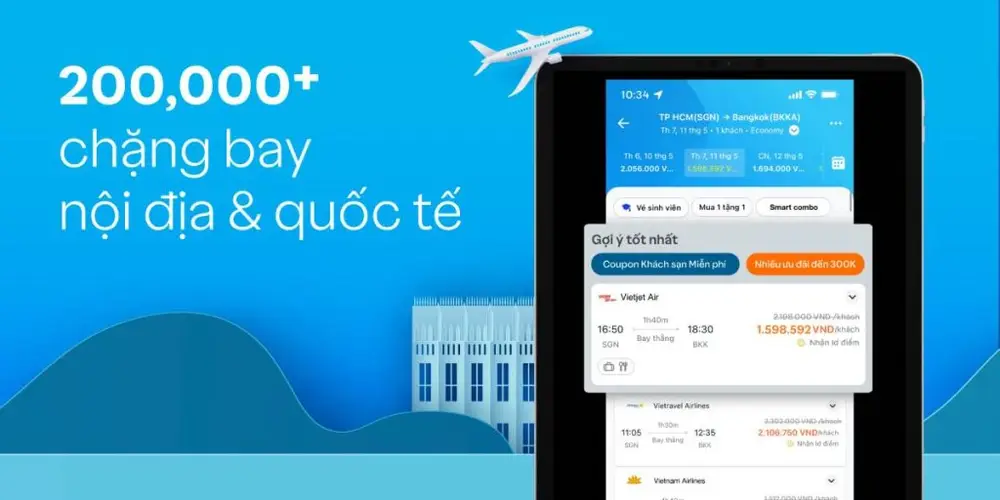 đặt vé bay Hàn Quốc